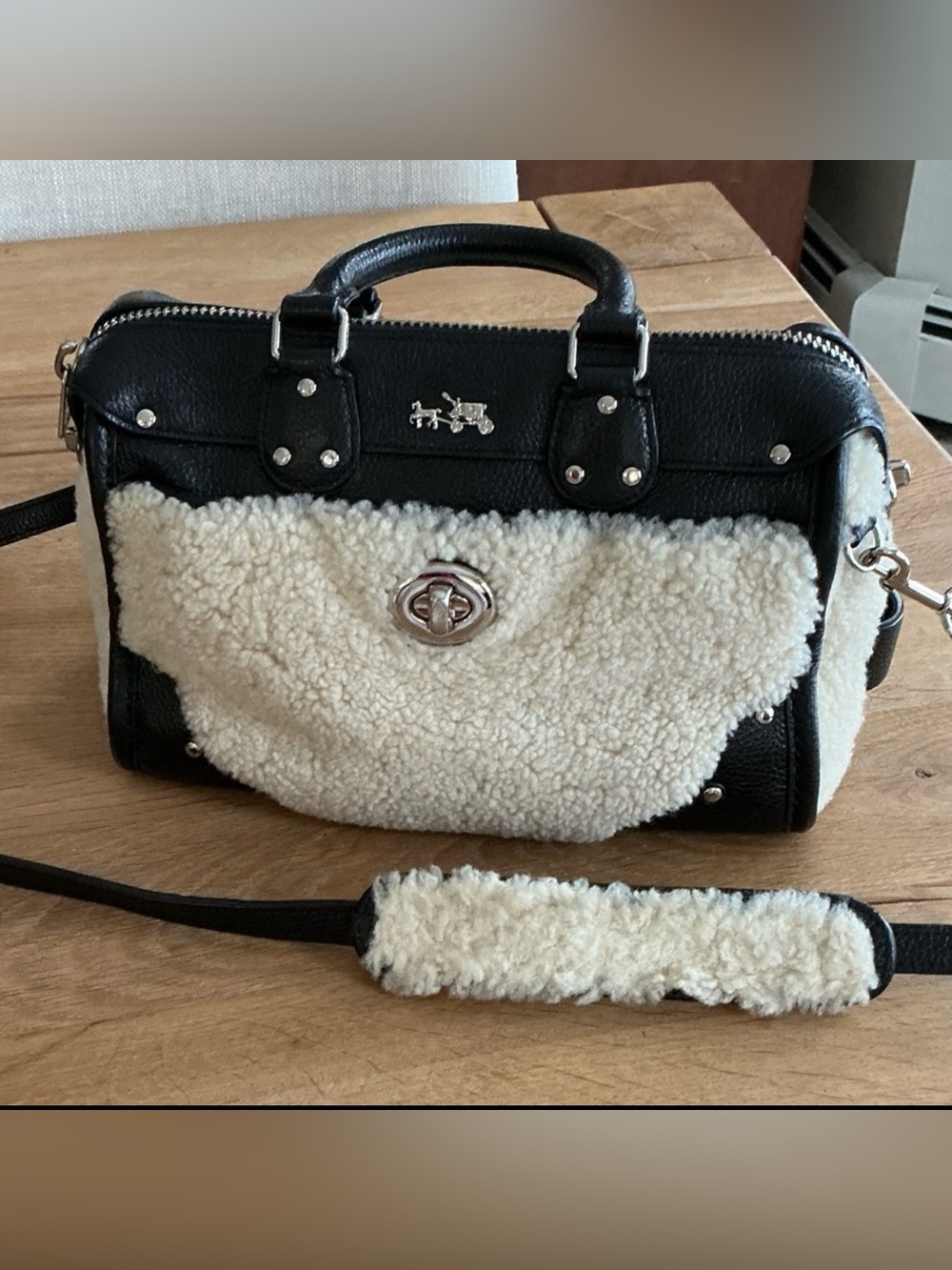 Coach Shearling Ryder Bag